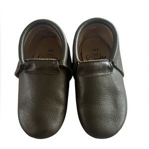 Monkey Feet leather Brown Kids Shoes.